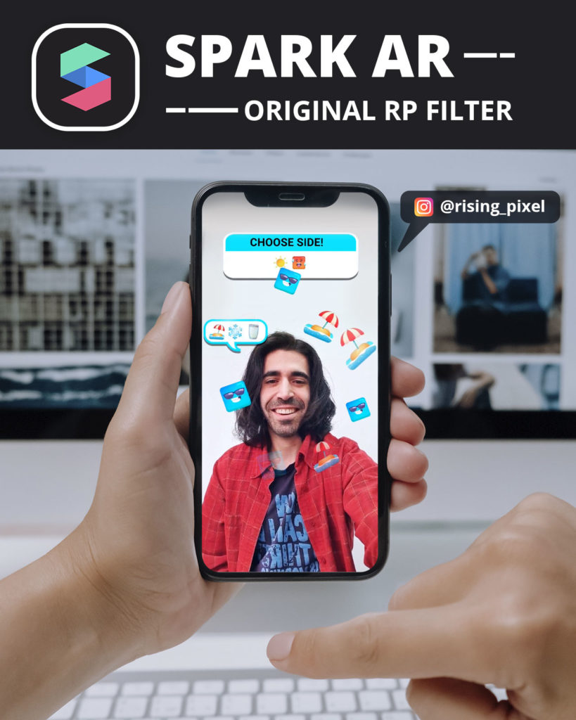 The Instagram filter "This or that" use augmented reality technology and express an Eco-friendly message.