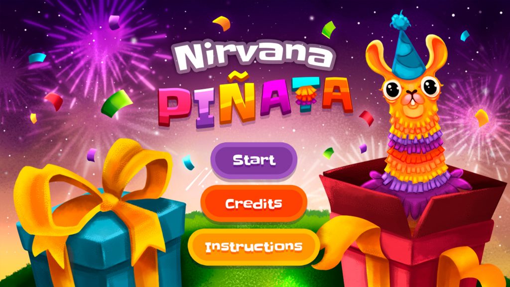 "Nirvana Piñata" main menu.